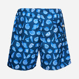 Ανδρικό μαγιό | σε μπλέ βάση με σχεδιασμό κοχύλια