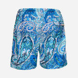 Ανδρικό μαγιό | σε μπλέ αποχρώσεις με λαχούρι σχεδιασμό