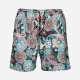 Ανδρικό μαγιό | σε γηίνους τόνους με λαχούρι σχεδιασμό