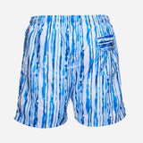 Ανδρικό μαγιό | σε μπλέ λευκές αποχρώσεις με κάθετο σχεδιαμό τύπου ρίγα