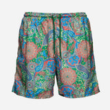 Ανδρικό μαγιό | σε γηίνους τόνους με λαχούρι σχεδιασμό