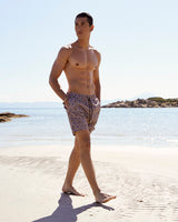 Ανδρικό μαγιό | σε γηίνους τόνους με ρετρό σχεδιασμό