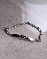 Ανδρικό βραχιόλι αλυσίδα | ασημένιο 925 με ταυτότητα