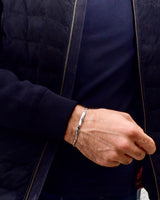 Ανδρικό βραχιόλι αλυσίδα | ασημένιο 925 με ταυτότητα