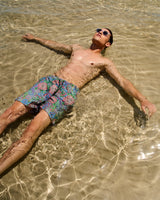 Ανδρικό μαγιό | σε γηίνους τόνους με λαχούρι σχεδιασμό