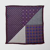 Μαντήλι για το πέτο | 100% λινό σε μπλέ / γκρί βάση με διάφορους ρετρό σχεδιασμούς