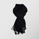 Ανδρικό Κασκόλ | κασμίρ σε μαύρη απόχρωση