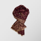 Ανδρικό Κασκόλ | δίχρωμο διπλής όψης