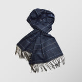 Ανδρικό Κασκόλ | σε μπλε βάση με καρό σχέδιο