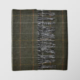 Ανδρικό Κασκόλ | σε λαδί βάση με καρό σχέδιο