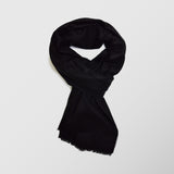 Ανδρικό Κασκόλ | μονόχρωμο σε μαύρη απόχρωση