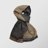 Ανδρικό Κασκόλ | διπλής όψης σε γκρί και καμηλό απόχρωση