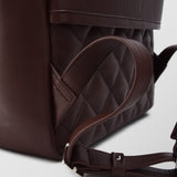 Ανδρική δερμάτινη τσάντα πλάτης | σε καφέ απόχρωση