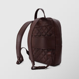 Ανδρική δερμάτινη τσάντα πλάτης | σε καφέ απόχρωση