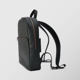 Ανδρική δερμάτινη τσάντα πλάτης | σε κυπαρισσί απόχρωση