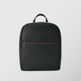 Ανδρική δερμάτινη τσάντα πλάτης | σε κυπαρισσί απόχρωση