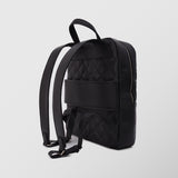 Ανδρική δερμάτινη τσάντα πλάτης | σε μαύρη απόχρωση