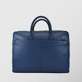 Ανδρική δερμάτινη τσάντα χαρτοφύλακας | "Ermis" σε μπλε απόχρωση