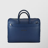 Ανδρική δερμάτινη τσάντα χαρτοφύλακας | "Ermis" σε μπλε απόχρωση