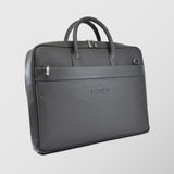 Ανδρική δερμάτινη τσάντα χαρτοφύλακας | "Ermis" σε γκρι απόχρωση