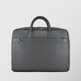 Ανδρική δερμάτινη τσάντα χαρτοφύλακας | "Ermis" σε γκρι απόχρωση