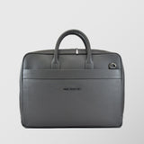 Ανδρική δερμάτινη τσάντα χαρτοφύλακας | "Ermis" σε γκρι απόχρωση