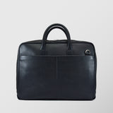 Ανδρική δερμάτινη τσάντα χαρτοφύλακας | "Ermis" σε μαύρη απόχρωση
