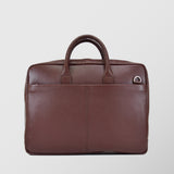 Ανδρική δερμάτινη τσάντα χαρτοφύλακας | "Ermis" σε απόχρωση καφέ