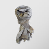 Ανδρικό Φουλάρι / Κασκόλ | με κρόσσια σε γήινους τόνους με καρό σχεδιασμό