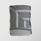 Ανδρικό Φουλάρι / Κασκόλ | σε γκρι τόνους με ριγέ σχεδιασμό