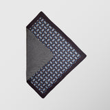 Μαντήλι για το πέτο | διπλής όψης με μαύρη βάση και μικρό ρετρό σχεδιασμό