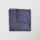 Φαρδιά γραβάτα | σε γκρι βάση με λαχούρι σχεδιασμό, σετ με μαντηλάκι