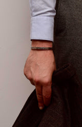 ΧΕΙΡΟΠΟΙΗΤΟ ΑΣΗΜΕΝΙΟ ΒΡΑΧΙΟΛΙ ΧΕΙΡΟΠΕΔΑ 925 ΜΕ ΣΚΑΛΙΣΤΟ ΣΧΕΔΙΑΣΜΟ