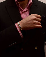 ΧΕΙΡΟΠΟΙΗΤΟ ΑΣΗΜΕΝΙΟ 925 ΒΡΑΧΙΟΛΙ ΧΕΙΡΟΠΕΔΑ ΜΕ ΚΟΚΚΙΝΟ ΛΙΘΟ