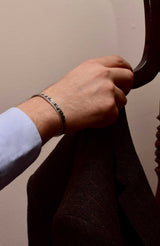 ΧΕΙΡΟΠΟΙΗΤΟ ΑΣΗΜΕΝΙΟ ΒΡΑΧΙΟΛΙ ΧΕΙΡΟΠΕΔΑ 925 ΜΕ ΣΚΑΛΙΣΤΟ ΣΧΕΔΙΑΣΜΟ