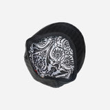 Τραγιάσκα | σε μαύρη απόχρωση, ύφασμα τύπου βελούδο με ψαροκόκαλο