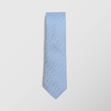Φαρδιά γραβάτα | μεταξωτή σε σιέλ μπλε βάση με διαγώνιο σχεδιασμό τόνο στο τόνο σετ με μαντηλάκι