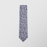 Φαρδιά γραβάτα | σε μπέζ βάση με λαχούρι σετ με μαντηλάκι