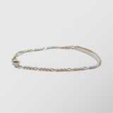 Ανδρικό βραχιόλι αλυσίδα | ασημένιο 925 με ταυτότητα