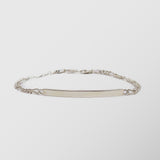 Ανδρικό βραχιόλι αλυσίδα | ασημένιο 925 με ταυτότητα