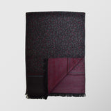 Ανδρικό κασκόλ | διπλής όψης σε γκρι / μπορντό αποχρώσεις με σχεδιασμό τόνο στο τόνο