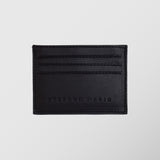Πορτοφόλι | card holder δερμάτινο μονόχρωμο σε μαύρη απόχρωση