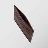 Πορτοφόλι | card holder δερμάτινο σε σκούρα καφέ απόχρωση