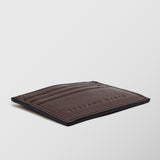 Πορτοφόλι | card holder μονόχρωμο καφέ δερμάτινο