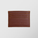 Πορτοφόλι | card holder δερμάτινο μονόχρωμο σε ταμπά απόχρωση