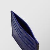 Πορτοφόλι | card holder δερμάτινο μονόχρωμο σε μπλέ ρουά απόχρωση
