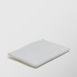 Πορτοφόλι | card holder δερμάτινο μονόχρωμο σε λευκή απόχρωση