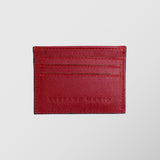 Πορτοφόλι | card holder δερμάτινο μονόχρωμο σε κόκκινη απόχρωση