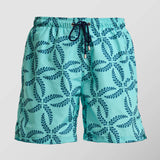 Ανδρικό μαγιό | σε βεραμάν βάση με μπλε σχέδιο