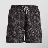 Ανδρικό μαγιό | σε μαύρη βάση με μικρό λευκό λαχούρι σχέδιο